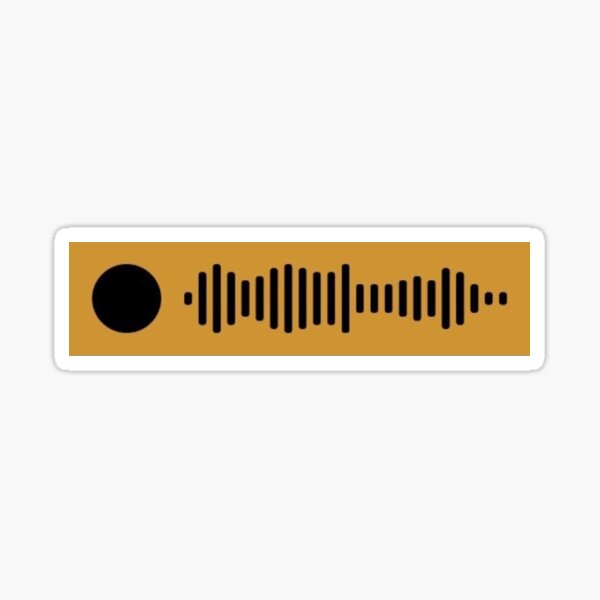 "Lovely by Billie Eilish spotify scan code" Sticker for Sale by