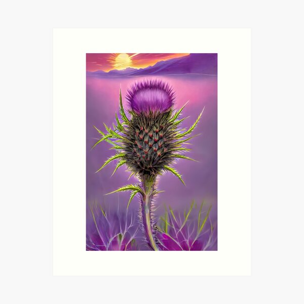 Item preview, Scottish Thistle Contemporary Art designed and sold by David Elder.