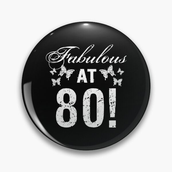 Item preview, Fabulous 80th Birthday White designed and sold by thepixelgarden.
