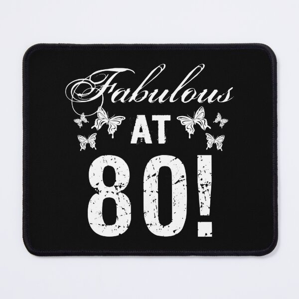 Item preview, Fabulous 80th Birthday White designed and sold by thepixelgarden.