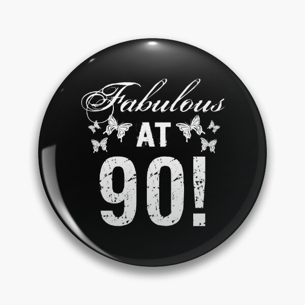 Item preview, Fabulous 90th Birthday White designed and sold by thepixelgarden.