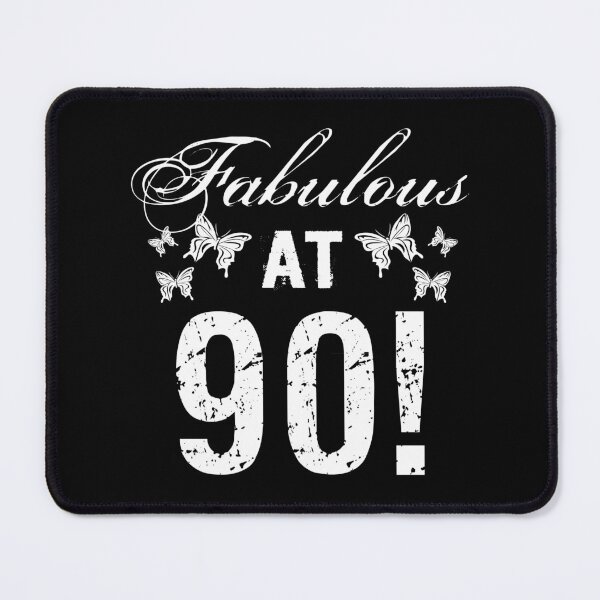 Item preview, Fabulous 90th Birthday White designed and sold by thepixelgarden.