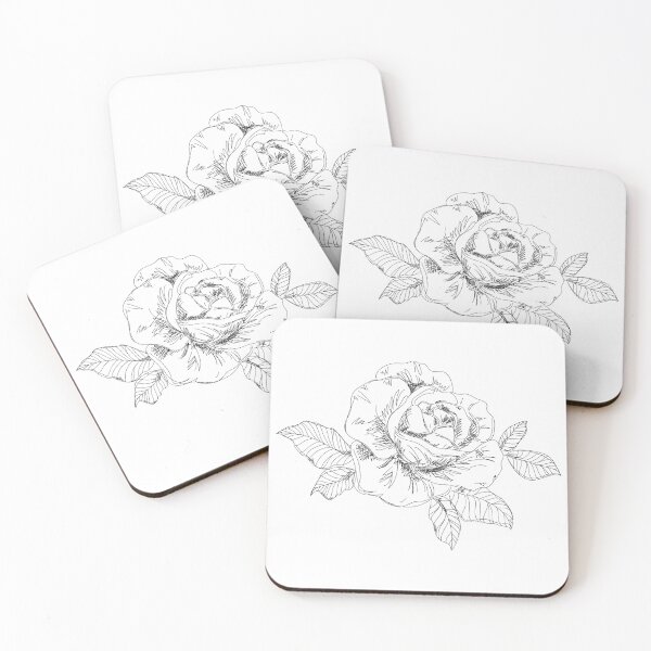 Item preview, Hand drawn black  rose. designed and sold by Tasha-design.