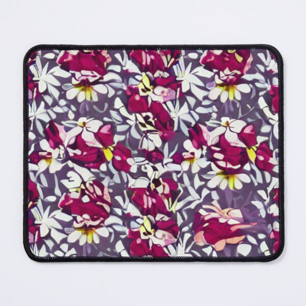 Item preview, White and pink flower patterns designed and sold by ArteEterno.