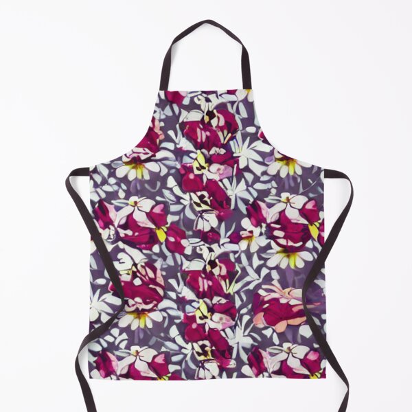 Item preview, White and pink flower patterns designed and sold by ArteEterno.