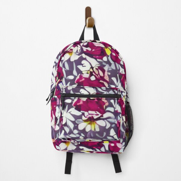 Item preview, White and pink flower patterns designed and sold by ArteEterno.