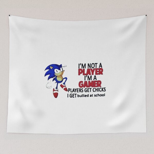 Item preview, I'm not a player i'm a gamer players get chicks i get bullied at school designed and sold by FirnandArt.