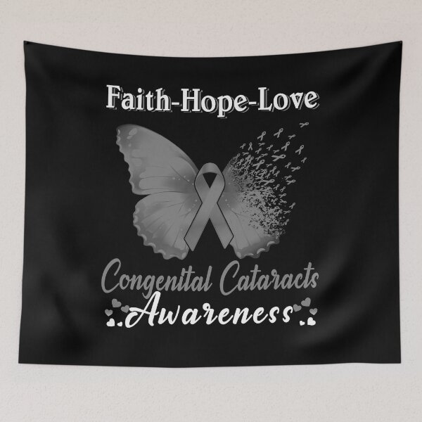 Item preview, Faith Hope Love Butterfly Congenital Cataracts Awareness designed and sold by Gillosina.