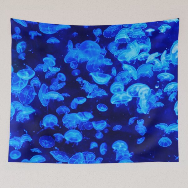 Item preview, Blue jellyfish in deep Sea creatures designed and sold by Deep Blue Ocean.