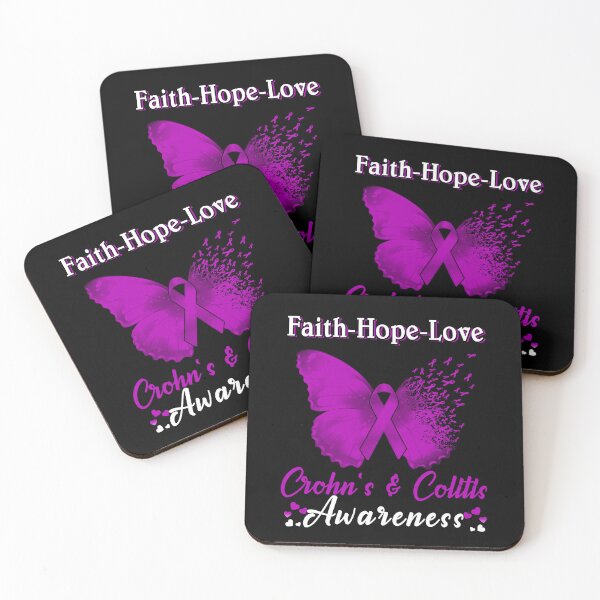 Item preview, Faith Hope Love Butterfly Crohn's & Colitis Awareness designed and sold by Gillosina.