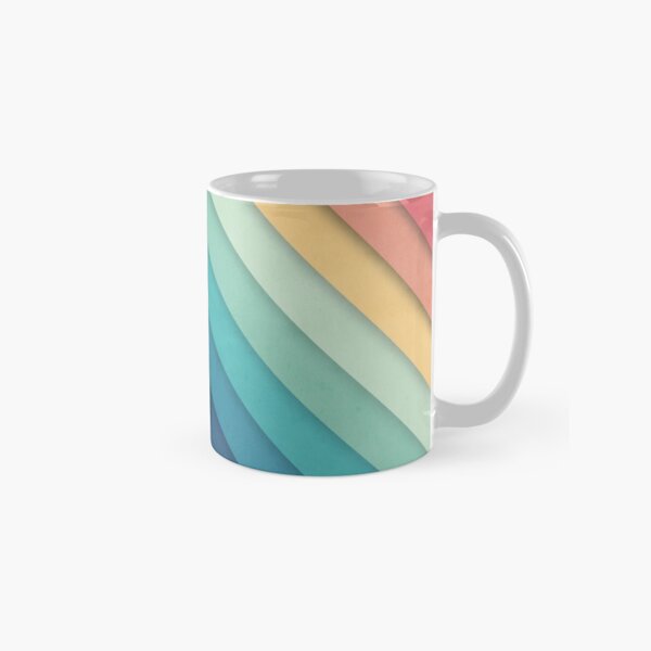 Retro Chevrons 002 Classic Mug