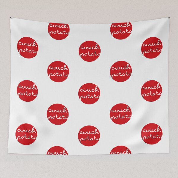 Item preview, Couch Potato - red dot designed and sold by Hell-Prints.