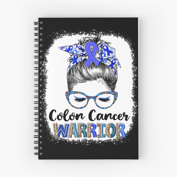 Item preview, Messy Bun Leopard Colon Cancer Warrior designed and sold by rechardtee.