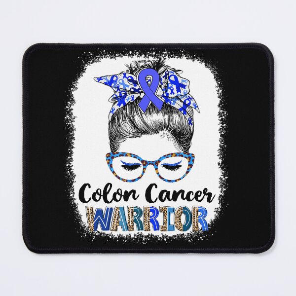 Item preview, Messy Bun Leopard Colon Cancer Warrior designed and sold by rechardtee.