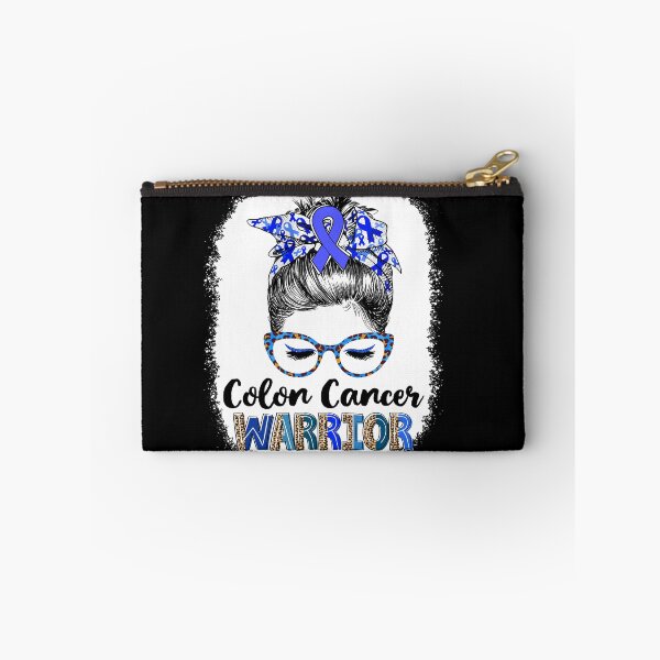 Item preview, Messy Bun Leopard Colon Cancer Warrior designed and sold by rechardtee.