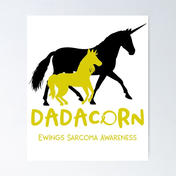 Item preview, Ewings Sarcoma Awareness Dad Unicorn Dadacorn Support Ewings Sarcoma Warrior  designed and sold by RunningShop.