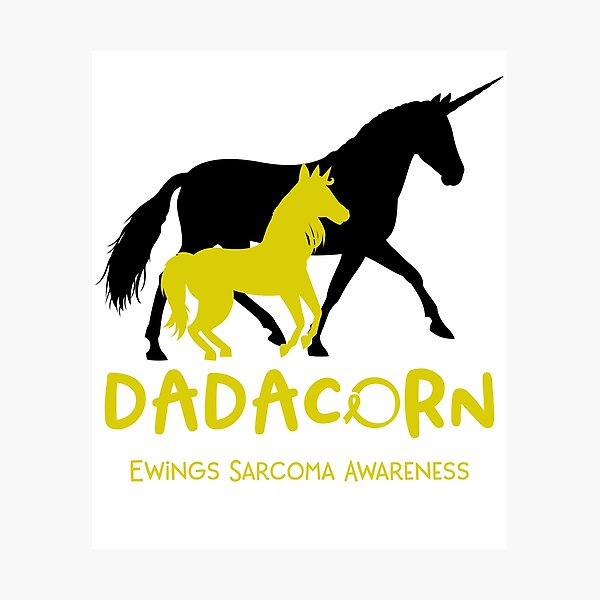 Item preview, Ewings Sarcoma Awareness Dad Unicorn Dadacorn Support Ewings Sarcoma Warrior  designed and sold by RunningShop.