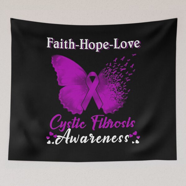 Item preview, Faith Hope Love Butterfly Cystic Fibrosis Awareness designed and sold by Gillosina.