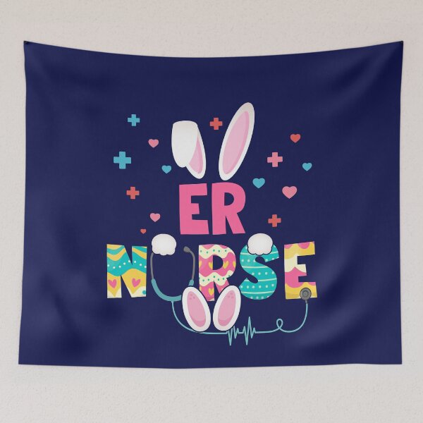 Item preview, Cute Easter ER Nurse RN Bunny Ears Happy Easter Eggs designed and sold by Simeon	 Dorelus.