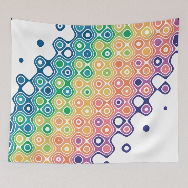 Item preview, Geometric rainbow shapes designed and sold by flamendes.