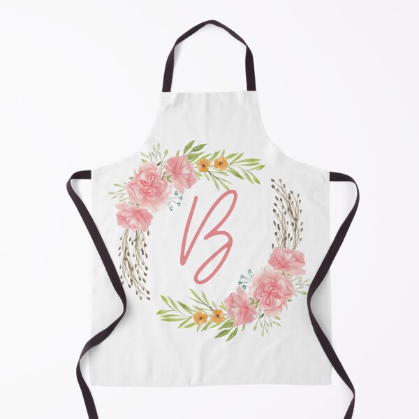 Item preview, Wreath Monogram B Floral Rose designed and sold by LaneyRyDesigns.