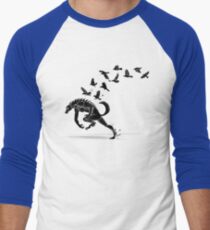 Werwolf, der von den Raben läuft Baseballshirt für Männer