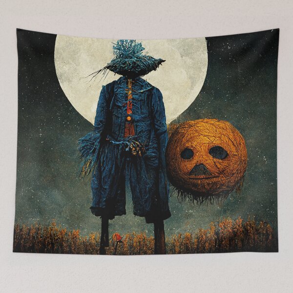 Item preview, Halloween Pumpkin Scarecrow designed and sold by Viktor Surzhko.