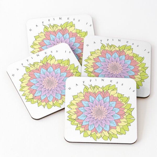 Item preview, Happiness Is Flower designed and sold by PondsAndPines.