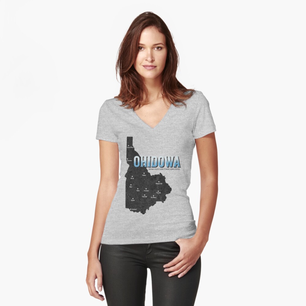 Item preview, Fitted V-Neck T-Shirt designed and sold by rrsum.