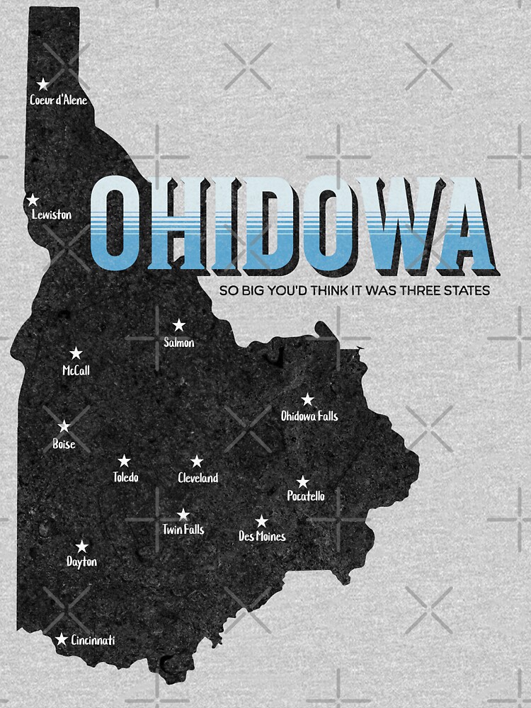 Thumbnail 7 of 7, Classic T-Shirt, OHIDOWA - So big, you'd think it was three states! designed and sold by rrsum.