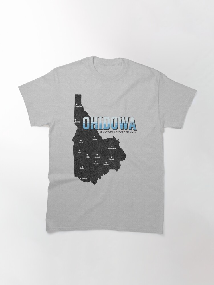 Thumbnail 3 of 7, Classic T-Shirt, OHIDOWA - So big, you'd think it was three states! designed and sold by rrsum.