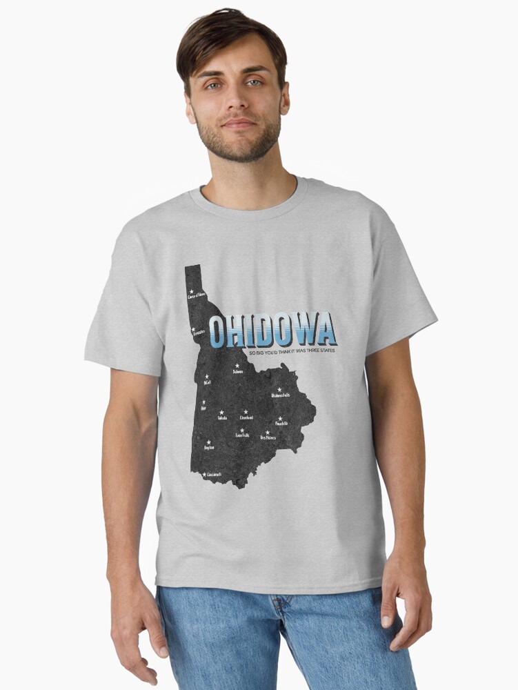 Thumbnail 2 of 7, Classic T-Shirt, OHIDOWA - So big, you'd think it was three states! designed and sold by rrsum.