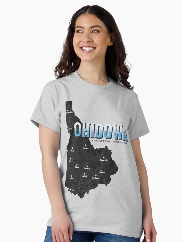 Thumbnail 1 of 7, Classic T-Shirt, OHIDOWA - So big, you'd think it was three states! designed and sold by rrsum.