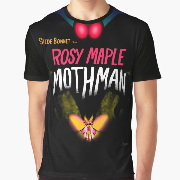 Vista previa del artículo con la obra «Rosy Maple Mothman Stede Criatura Característica», diseñado y vendido por GayJeris.