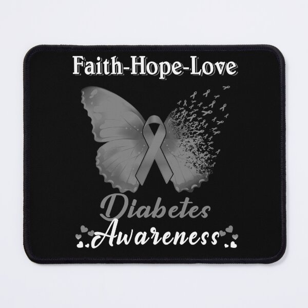Item preview, Faith Hope Love Butterfly Diabetes Awareness designed and sold by Gillosina.