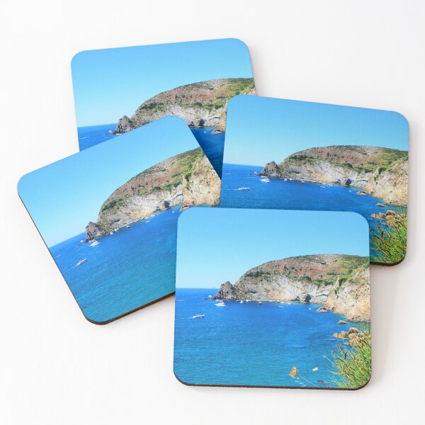 Item preview, Scenery from Ischia with rocky formations at Punta Chiarito designed and sold by Kristina Drozd.