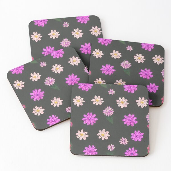 Item preview, Purple, Cream and Black Background Flower Patterns designed and sold by ArteEterno.
