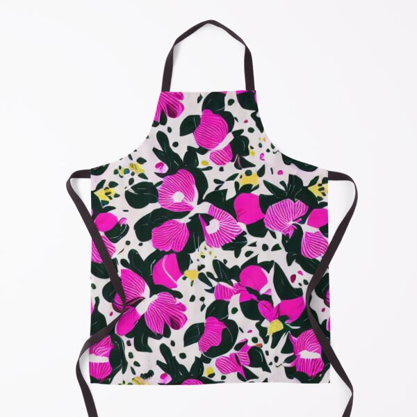 Item preview, Purple flower patterns, black petals and white background designed and sold by ArteEterno.