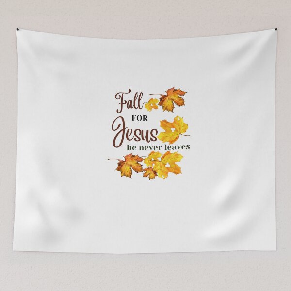 Item preview, Fall for Jesus He Never Leaves Christian Faith Fall Lover Autumn Love designed and sold by Shaloj.