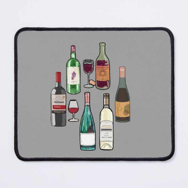 Item preview, Wine Enthusiasts Gift- Wine Bottle Pattern designed and sold by BronikowskiART.