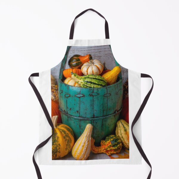 Item preview, Green Bucket Full Of Autumn Pumpkins And Gourds designed and sold by Garry Gay.