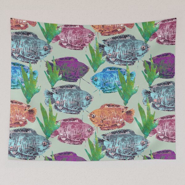 Item preview, Dwarf Gourami School of Fish  designed and sold by ginaisarty.