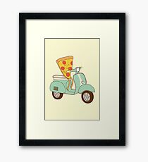 pizza delivery Framed Print