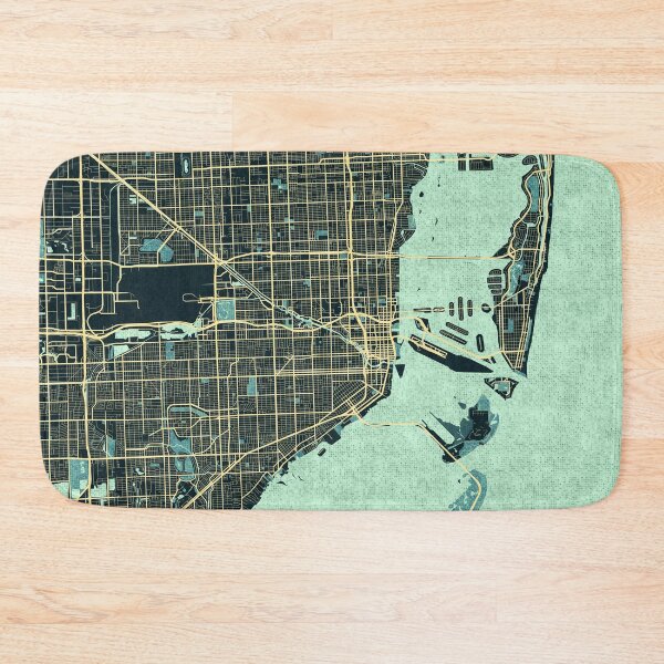 Item preview, Miami City Map of Florida, USA - Summer designed and sold by deMAP.
