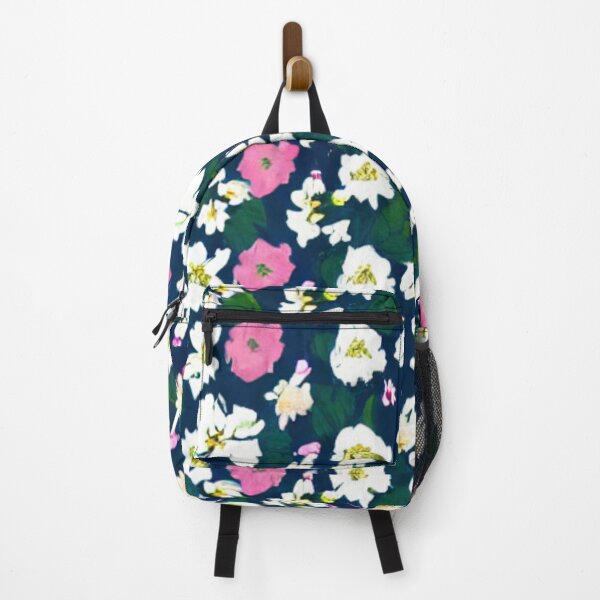 Item preview, White and pink flower patterns designed and sold by ArteEterno.