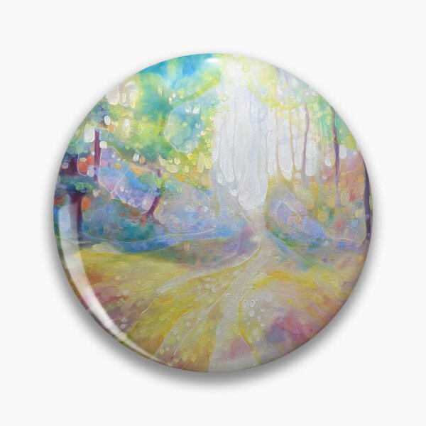 Item preview, Follow the Hart, woodland path, rainbow colours and white stag designed and sold by Gill Bustamante.