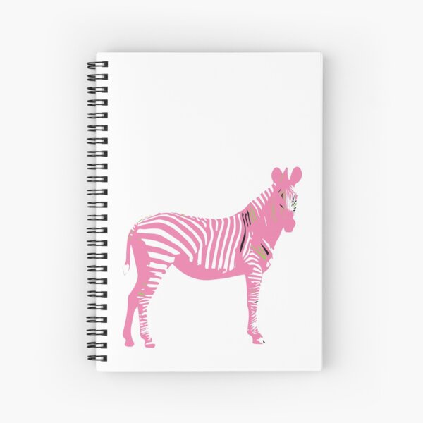 Le zèbre rose Cahier à spirale