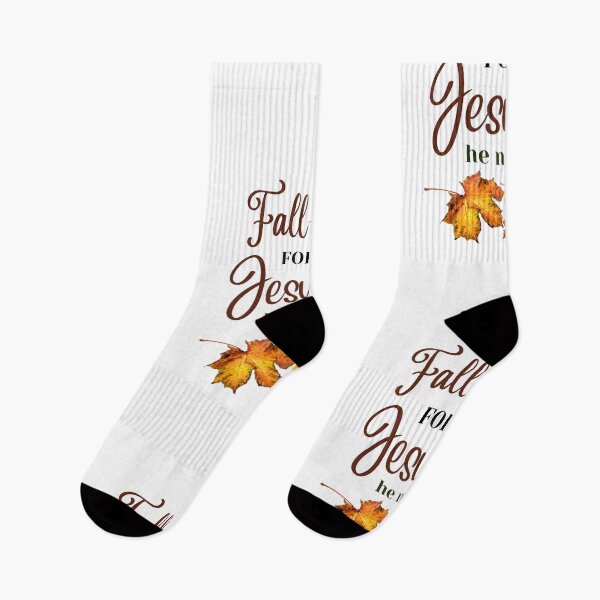 Item preview, Fall for Jesus He Never Leaves Christian Faith Fall Lover Autumn Love designed and sold by Shaloj.