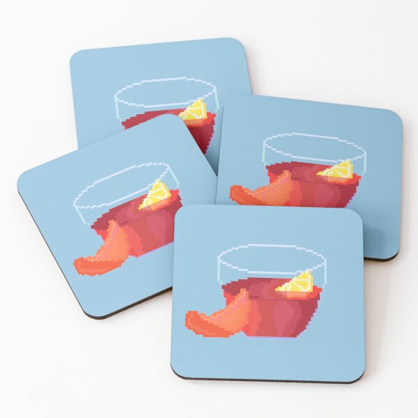 Item preview, pixel hibiscus tea designed and sold by autumnalmanac.