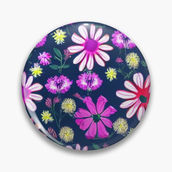 Item preview, Purple, pink and yellow flower patterns designed and sold by ArteEterno.